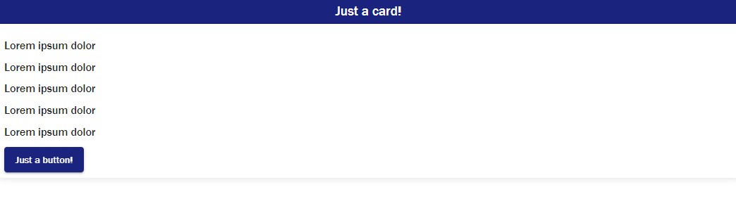 Exemplo do card component